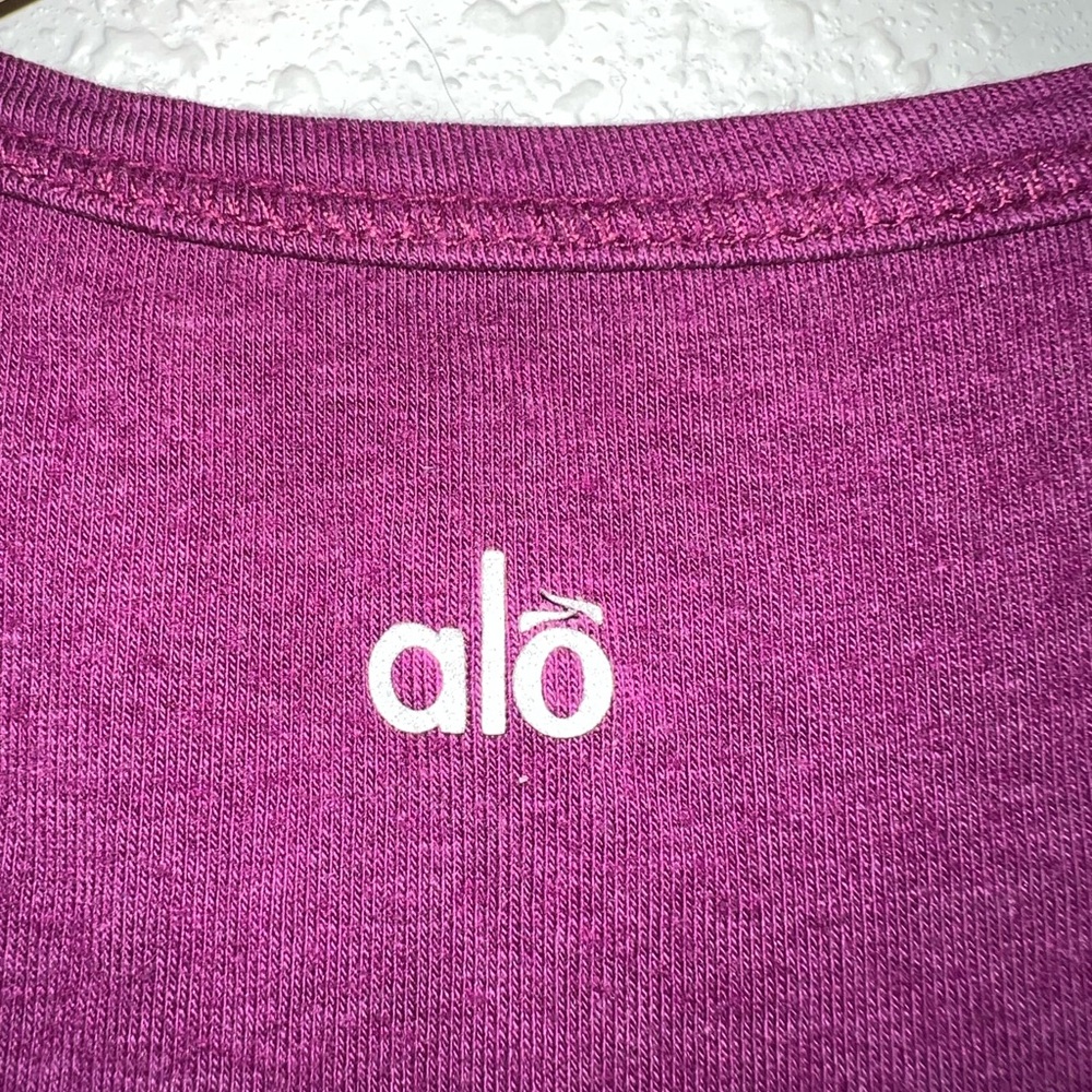 Alo CoolFit Racerback Tank‎ Top Womens Size XS Color Magenta - Picture 4 of 6